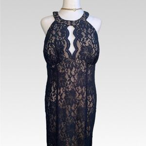 R&M Richards Black Lace Dress 14 BRAND NEW